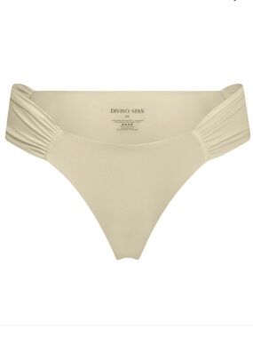 Divino Seas Ana de Bretana Off White Bikini Bottom Size Small